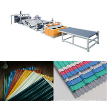 Chaîne ondulée d&#39;extrusion de feuille de toiture de PVC / pp / machine productrice